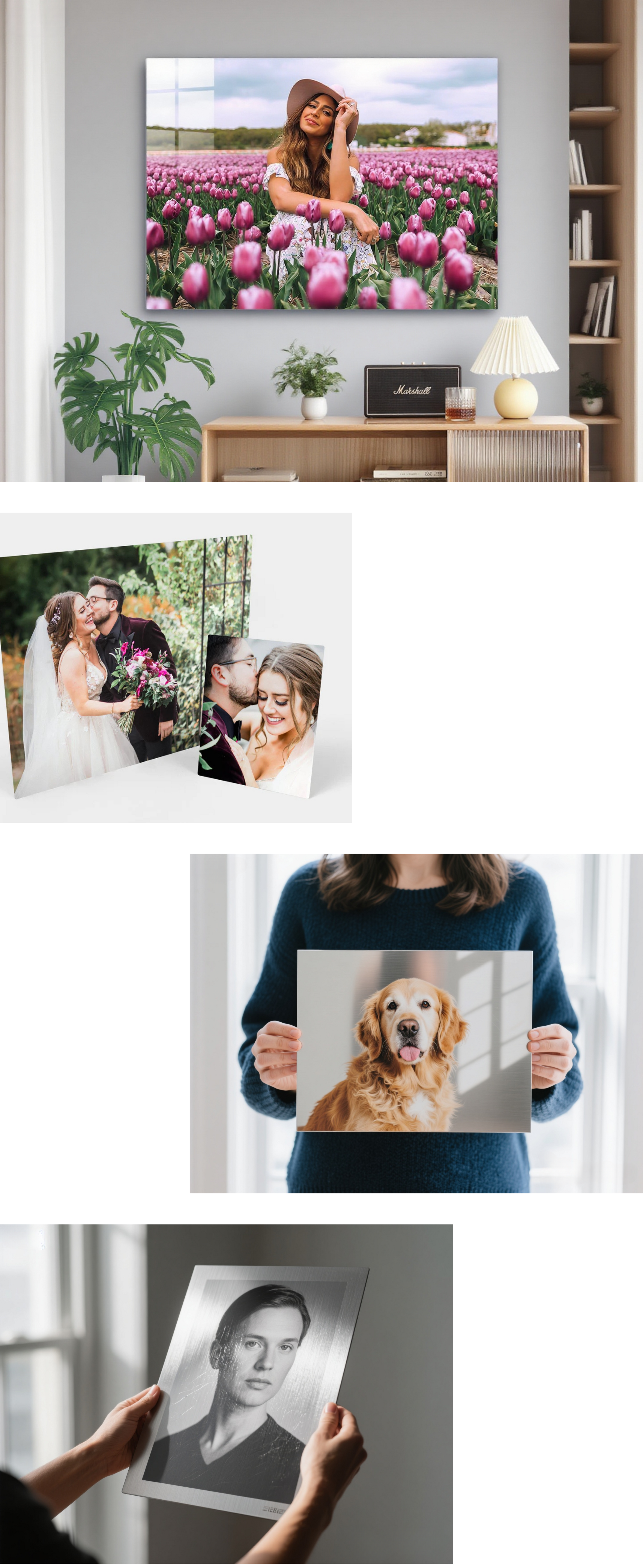 Custom metal print wall art for office, professional decor piece