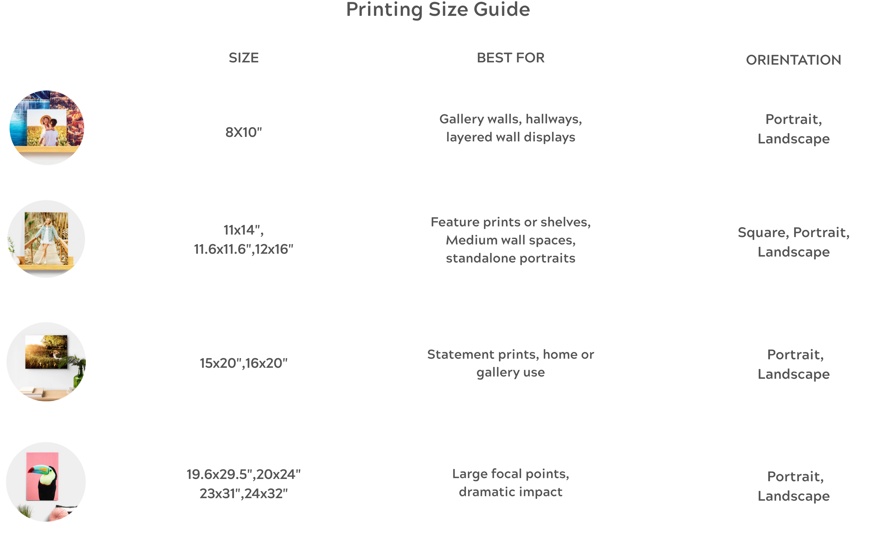 Customized Metal Painting Sizes